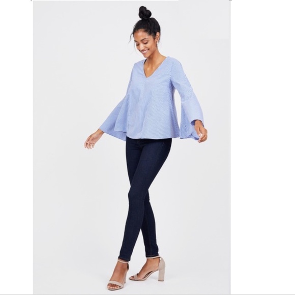 Ava Bell Sleeve Top Sz M - Picture 4 of 9